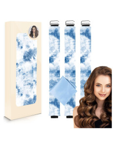 Rizador de Cabello Sin Calor Deacocal Azul 3 Piezas