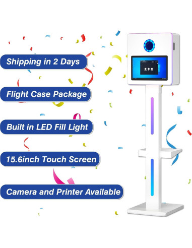 Cabina de Fotos DSLR Enwozp 15.6" Táctil para Eventos