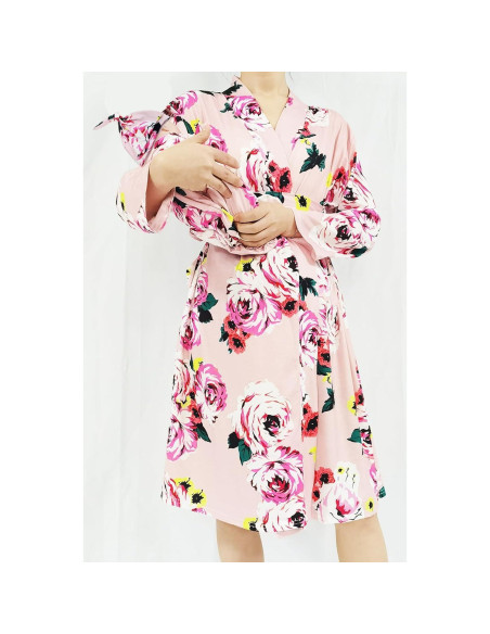 Bata de Maternidad SUFEINI con Manta y Sombrero - Postparto