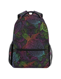 Mochila Escolar Senya Boho Tortuga Marina 17L Unisex