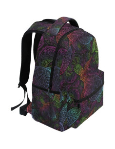 Mochila Escolar Senya Boho Tortuga Marina 17L Unisex 2