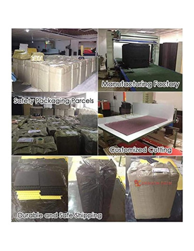 Paneles Acústicos Arrowzoom 12 Piezas 10x10x5cm Espuma Negra