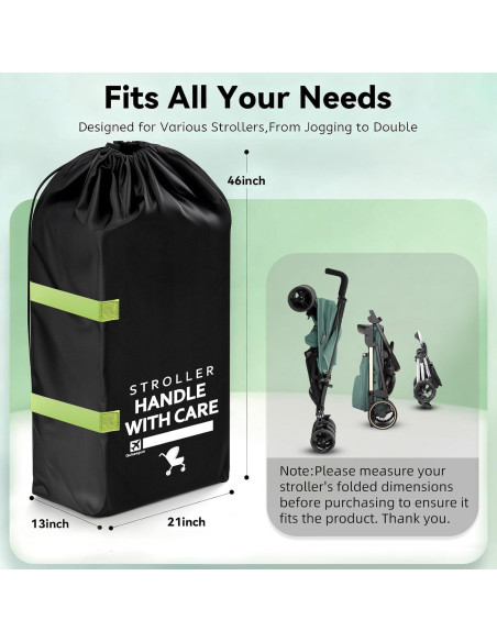 Bolsa de Viaje para Cochecito Guiseapue 117x53x33 cm