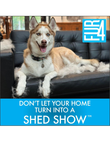 Cepillo Deshedding FUR4 para Gatos de Pelo Corto - 10.16cm