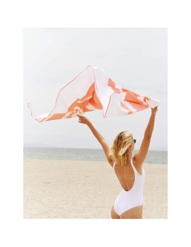 Toalla de Playa Microfibra Coral Laguna Beach 90x190 cm
