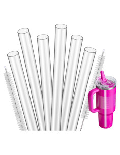 Popotes Reutilizables Mity Rain para Taza Stanley 40oz - 6 Piezas