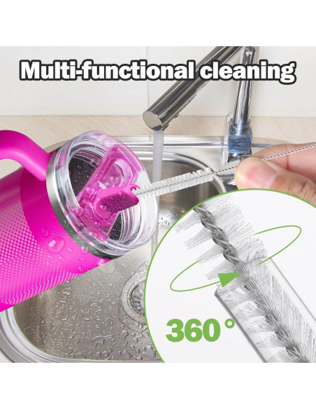 Popotes Reutilizables Mity Rain para Taza Stanley 40oz - 6 Piezas