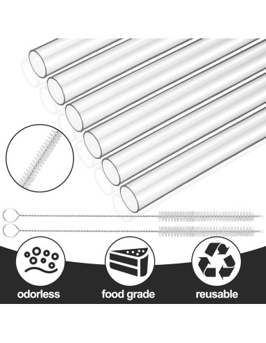 Popotes Reutilizables Mity Rain para Taza Stanley 40oz - 6 Piezas