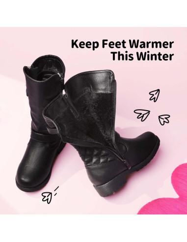 Botas de Invierno para Niñas Dream Pairs, Forro Sintético