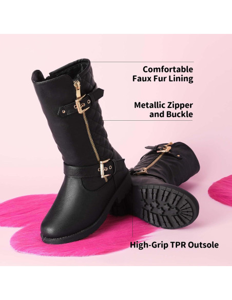 Botas de Invierno para Niñas Dream Pairs, Forro Sintético