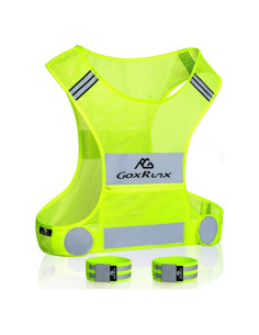 Chaleco Reflectante GoxRunx para Correr - Ultra Liviano y Ajustable
