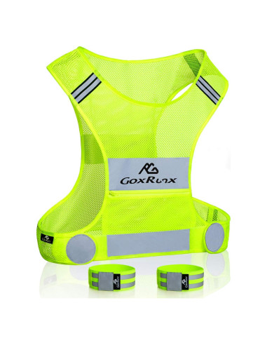 Chaleco Reflectante GoxRunx para Correr - Ultra Liviano y Ajustable