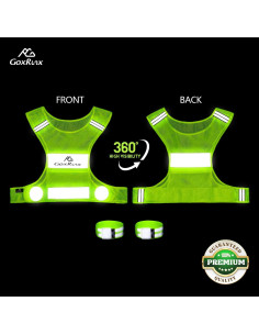 Chaleco Reflectante GoxRunx para Correr - Ultra Liviano y Ajustable 2