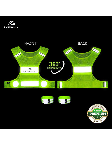 Chaleco Reflectante GoxRunx para Correr - Ultra Liviano y Ajustable