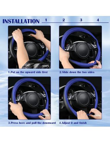 Cubiertas de Asiento de Coche 3D CAR PASS Azul y Negro