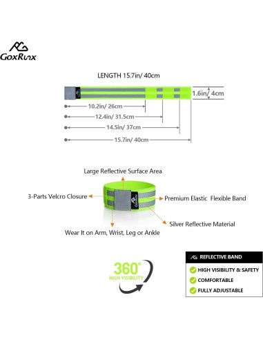 Chaleco Reflectante GoxRunx para Correr - Ultra Liviano y Ajustable