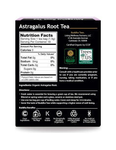 Té de raíz de astrágalo orgánico Buddha Teas | 18 bolsas 2