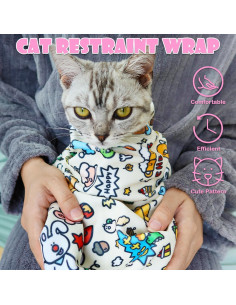 Envoltura Autoadhesiva para Gatos JPTECY Tamaño Grande 69.85cm 2