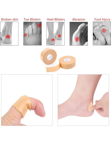 Almohadillas Adhesivas para Cuidado de Pies Yimanduo 1 Rollo