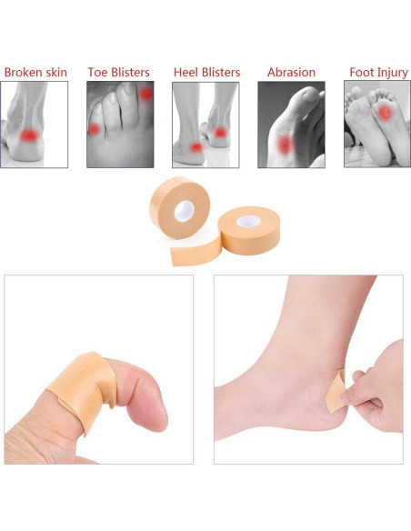 Almohadillas Adhesivas para Cuidado de Pies Yimanduo 1 Rollo