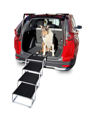 Escalera Plegable para Mascotas KOLBELL - Aluminio Antideslizante 68kg