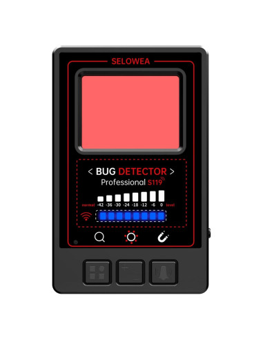 Detector de Cámaras Ocultas SELOWEA S119 - Portátil y Avanzado