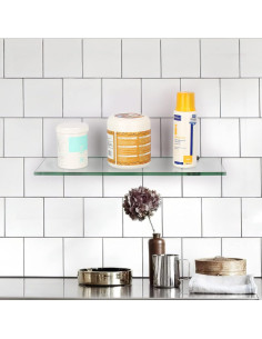 Soportes de Estante de Vidrio WANLIAN 8 Pcs Aluminio 6.35 mm 2