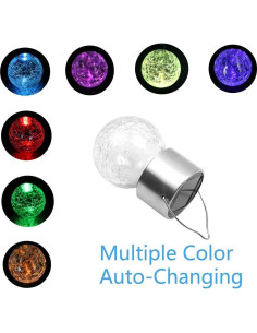 Luz LED Solar Colgante KIMI HOUSE Multicolor 12.8 cm 2