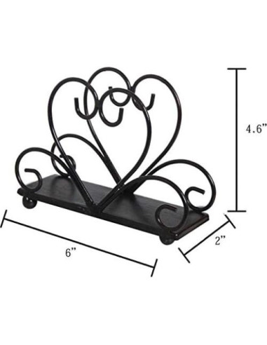 Soporte de Servilletas de Metal Owlgift Negro 190g