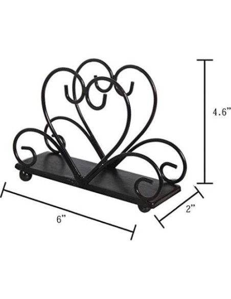 Soporte de Servilletas de Metal Owlgift Negro 190g