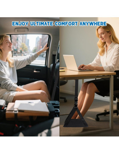 Hamaca para pies de avión Quinnsus ajustable 43-71 cm