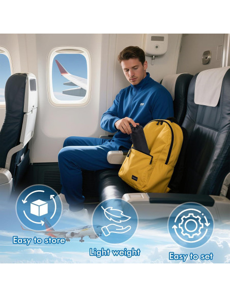 Hamaca para pies de avión Quinnsus ajustable 43-71 cm