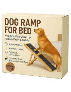 Rampa para Perros UMHUWOOD Plegable Antideslizante 49.5 cm