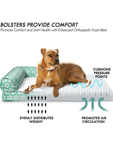 Cama Ortopédica para Perros ClevaHome 91x68cm Impermeable