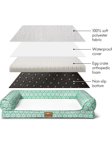 Cama Ortopédica para Perros ClevaHome 91x68cm Impermeable