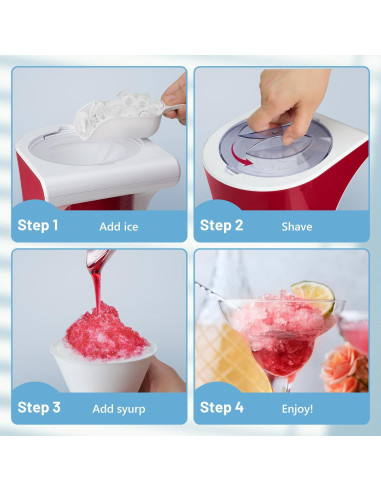 Máquina de Hielo Raspado KEENSTAR con 3 Tazas Reutilizables