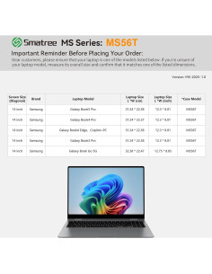 Funda Dura EVA Smatree MS56T para Samsung Galaxy Book 14" 2