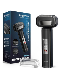 Afeitadora eléctrica PRITECH 4D impermeable con pantalla LED
