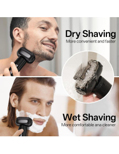 Afeitadora eléctrica PRITECH 4D impermeable con pantalla LED 2