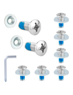Juego de Tornillos para Snowboard BOXOB 16 Piezas Acero Inoxidable