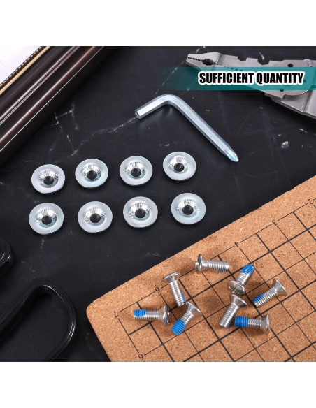 Juego de Tornillos para Snowboard BOXOB 16 Piezas Acero Inoxidable