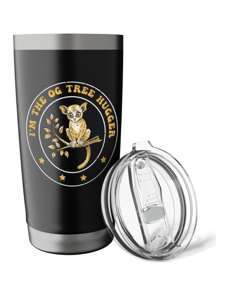 Taza Aislada de Acero Inoxidable 20 oz Saltadores del Bosque Nocturno