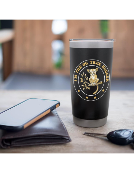 Taza Aislada de Acero Inoxidable 20 oz Saltadores del Bosque Nocturno