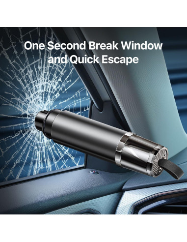 Martillo de Seguridad VisionSync CA005 2 en 1 Cortador y Rompedor