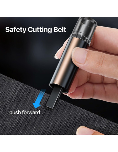 Martillo de Seguridad VisionSync CA005 2 en 1 Cortador y Rompedor