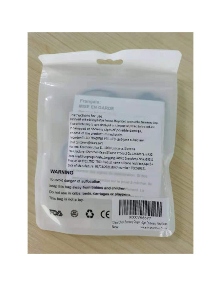 Collar Masticable Sensorial Tilcare - Silicona 100% Grado Alimenticio