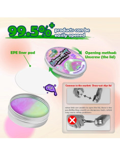 Putty Sensorial Alivio Estrés WATERELF P008 Verde/Púrpura 90.7g 2