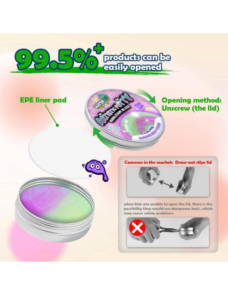 Putty Sensorial Alivio Estrés WATERELF P008 Verde/Púrpura 90.7g