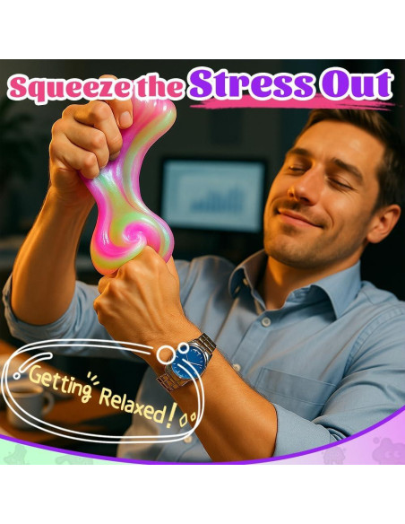 Putty Sensorial Alivio Estrés WATERELF P008 Verde/Púrpura 90.7g