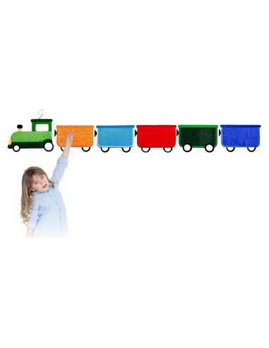 Panel de Pared Sensorial Loninak Tren 101.6x30.5cm para Niños